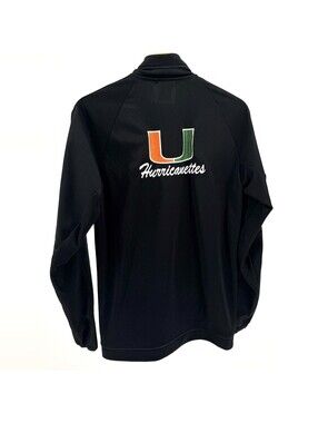 Adidas Black U of Miami Hurricanettes Training Jacket